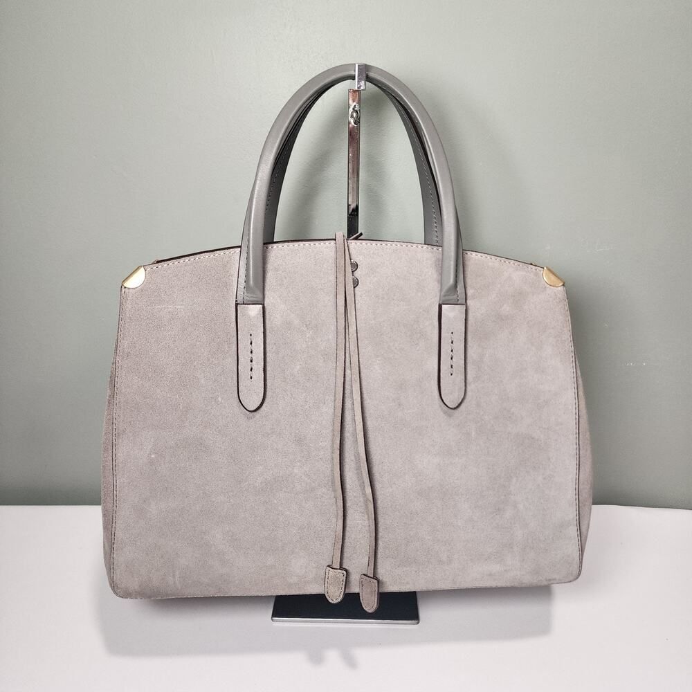 Coach 1941 22822 Cooper Carryall In Suede Heather Grey Gray Bag Only